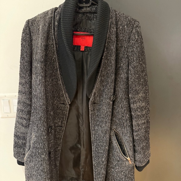 MANGO Grey Winter Coat - Picture 1 of 3